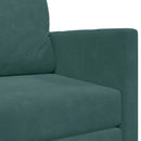 Sovesofa Mørkegrøn 124 x 71 x 78 cm Fløjl
