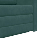 Sovesofa Mørkegrøn 124 x 71 x 78 cm Fløjl