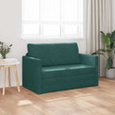 Sovesofa Mørkegrøn 124 x 71 x 78 cm Fløjl