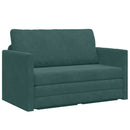 Sovesofa Mørkegrøn 124 x 71 x 78 cm Fløjl