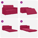 Sovesofa Vinrød 124 x 71 x 78 cm Fløjl