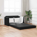 Sovesofa Sort 124 x 71 x 78 cm Fløjl