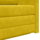 Sovesofa Solsikke gul 124 x 71 x 78 cm Fløjl