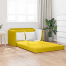 Sovesofa Solsikke gul 124 x 71 x 78 cm Fløjl