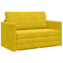 Sovesofa Solsikke gul 124 x 71 x 78 cm Fløjl