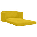 Sovesofa Solsikke gul 124 x 71 x 78 cm Fløjl
