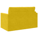Sovesofa Solsikke gul 124 x 71 x 78 cm Fløjl