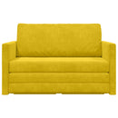 Sovesofa Solsikke gul 124 x 71 x 78 cm Fløjl