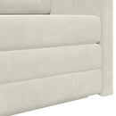 Sovesofa Creme 124 x 71 x 78 cm Fløjl