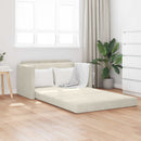 Sovesofa Creme 124 x 71 x 78 cm Fløjl