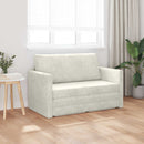 Sovesofa Creme 124 x 71 x 78 cm Fløjl