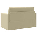 Sovesofa Creme 124 x 71 x 78 cm Kunstlæder