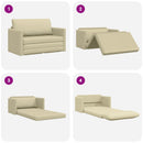 Sovesofa Creme 124 x 71 x 78 cm Kunstlæder