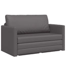 Sovesofa Grå 124 x 71 x 78 cm Kunstlæder