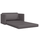 Sovesofa Grå 124 x 71 x 78 cm Kunstlæder