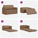 Sovesofa Cappuccino 124 x 71 x 78 cm Kunstlæder
