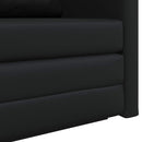 Sovesofa Sort 124 x 71 x 78 cm Kunstlæder
