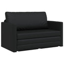 Sovesofa Sort 124 x 71 x 78 cm Kunstlæder