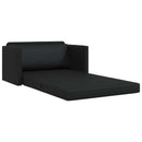 Sovesofa Sort 124 x 71 x 78 cm Kunstlæder