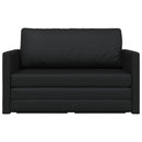 Sovesofa Sort 124 x 71 x 78 cm Kunstlæder