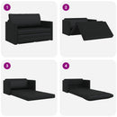 Sovesofa Sort 124 x 71 x 78 cm Kunstlæder