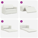Sovesofa Hvid 124 x 71 x 78 cm Kunstlæder