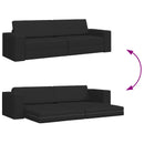Sovesofa Sort 245 x 78 x 77 cm Stof