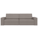 Sovesofa Gråbrun 245 x 78 x 77 cm Stof