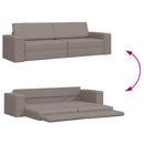 Sovesofa Gråbrun 245 x 78 x 77 cm Stof