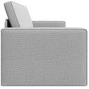 Sovesofa Skygrå 245 x 78 x 77 cm Stof