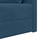 Gulvsovesofa Blå 213 x 70 x 77 cm Fløjl