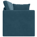 Gulvsovesofa Blå 213 x 70 x 77 cm Fløjl