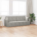 Gulvsovesofa Lysegrå 213 x 70 x 77 cm Fløjl