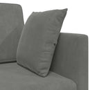 Gulvsovesofa Mørkegrå 213 x 70 x 77 cm Fløjl