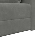 Gulvsovesofa Mørkegrå 213 x 70 x 77 cm Fløjl