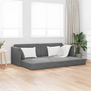 Gulvsovesofa Mørkegrå 213 x 70 x 77 cm Fløjl