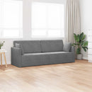 Gulvsovesofa Mørkegrå 213 x 70 x 77 cm Fløjl