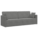 Gulvsovesofa Mørkegrå 213 x 70 x 77 cm Fløjl