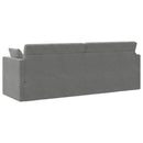 Gulvsovesofa Mørkegrå 213 x 70 x 77 cm Fløjl