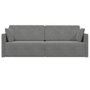 Gulvsovesofa Mørkegrå 213 x 70 x 77 cm Fløjl