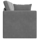 Gulvsovesofa Mørkegrå 213 x 70 x 77 cm Fløjl