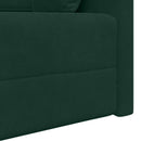 Gulvsovesofa Mørkegrøn 213 x 70 x 77 cm Fløjl