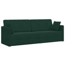 Gulvsovesofa Mørkegrøn 213 x 70 x 77 cm Fløjl