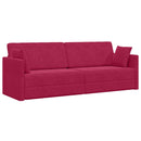 Gulvsovesofa Vinrød 213 x 70 x 77 cm Fløjl