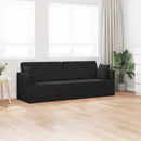 Gulvsovesofa Sort 213 x 70 x 77 cm Fløjl