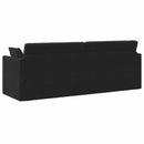 Gulvsovesofa Sort 213 x 70 x 77 cm Fløjl