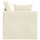 Gulvsovesofa Creme 213 x 70 x 77 cm Fløjl