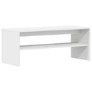 tv-bord 100x40x40 cm konstrueret træ hvid