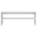 tv-bord 100x40x40 cm konstrueret træ hvid
