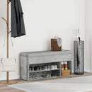 skobænk 102x30,5x45 cm konstrueret træ betongrå